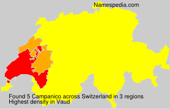 Surname Campanico in Switzerland