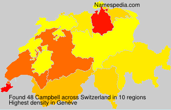 Surname Campbell in Switzerland