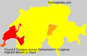 Surname Campus in Switzerland