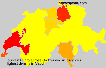 Surname Caro in Switzerland