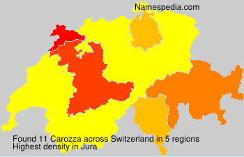Surname Carozza in Switzerland