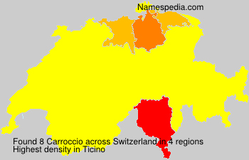 Surname Carroccio in Switzerland