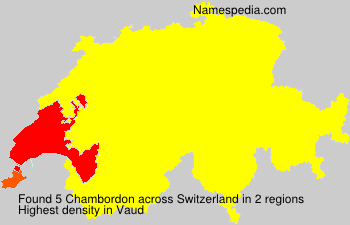 Surname Chambordon in Switzerland