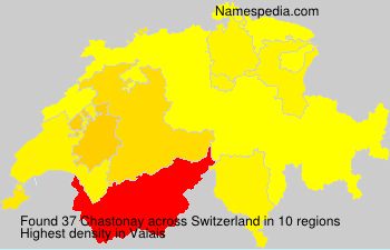 Surname Chastonay in Switzerland
