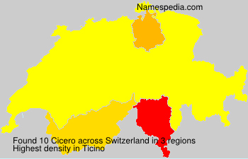 Surname Cicero in Switzerland