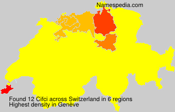 Surname Cifci in Switzerland