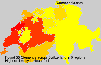 Surname Clemence in Switzerland