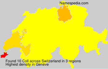 Surname Coll in Switzerland