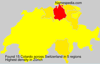 Surname Cotardo in Switzerland