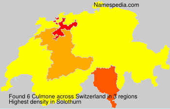 Surname Culmone in Switzerland