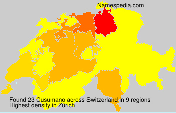 Surname Cusumano in Switzerland