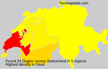 Surname Deglon in Switzerland