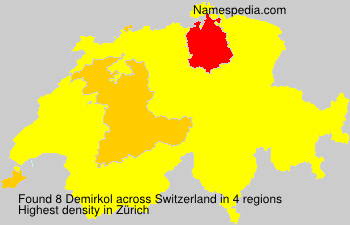 Surname Demirkol in Switzerland