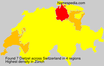 Surname Dietzel in Switzerland