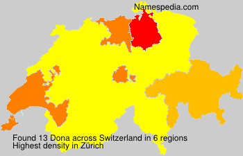 Surname Dona in Switzerland