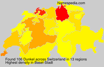Surname Dunkel in Switzerland