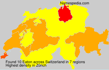 Surname Eaton in Switzerland