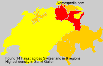 Surname Faisst in Switzerland