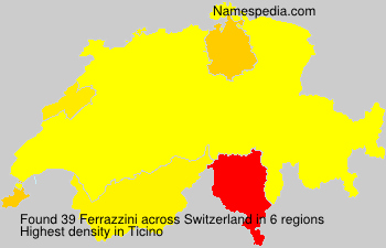 Surname Ferrazzini in Switzerland