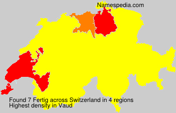 Surname Fertig in Switzerland