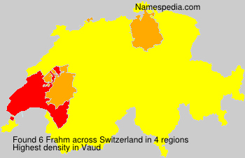 Surname Frahm in Switzerland