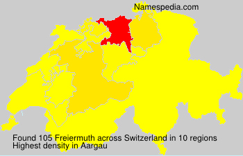 Surname Freiermuth in Switzerland