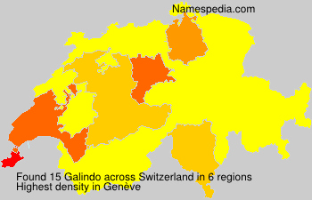 Surname Galindo in Switzerland