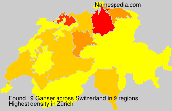 Surname Ganser in Switzerland