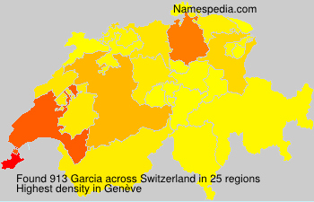 Surname Garcia in Switzerland