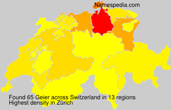 Surname Geier in Switzerland