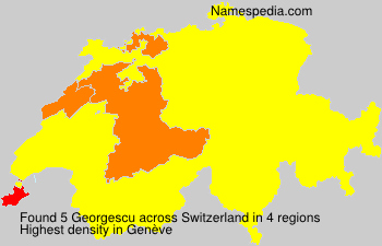 Surname Georgescu in Switzerland