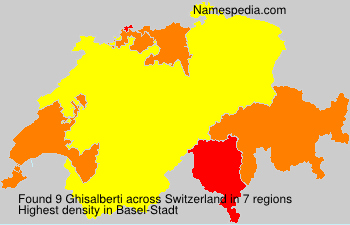 Surname Ghisalberti in Switzerland