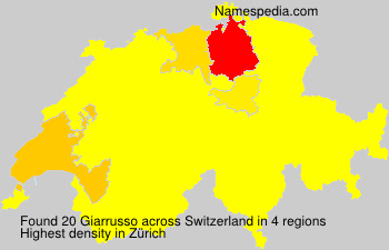 Surname Giarrusso in Switzerland