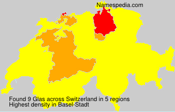 Surname Glas in Switzerland
