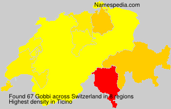 Surname Gobbi in Switzerland