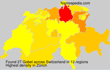 Surname Gobel in Switzerland
