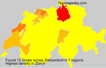 Surname Grobe in Switzerland
