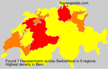 Surname Haussermann in Switzerland