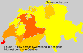 Surname Hay in Switzerland