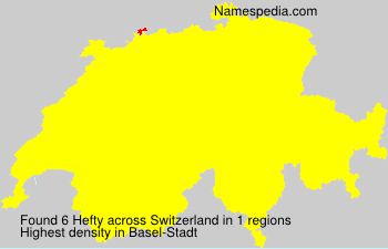 Surname Hefty in Switzerland Surname Hefty in Switzerland