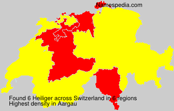 Surname Heiliger in Switzerland