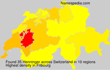 Surname Henninger in Switzerland