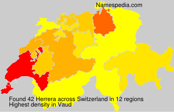 Surname Herrera in Switzerland