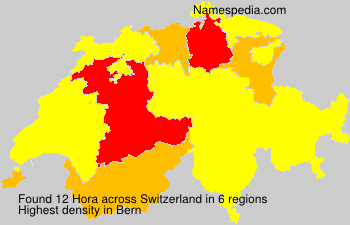Surname Hora in Switzerland