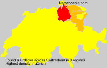 Surname Hrdlicka in Switzerland