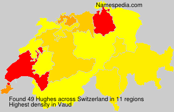 Surname Hughes in Switzerland