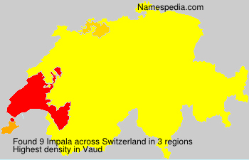 Surname Impala in Switzerland