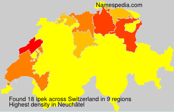Surname Ipek in Switzerland