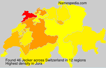 Surname Jecker in Switzerland
