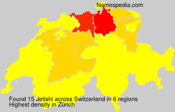 Surname Jetishi in Switzerland